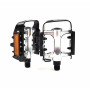 Set pedale bicicleta HF-858, aluminiu