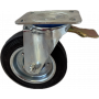 Roata pivotanta 200X50, tabla 4 mm, cu frana, 200kg