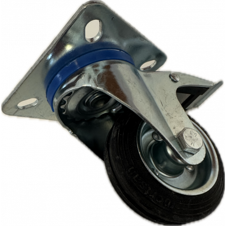 Roata pivotanta 100x35, tabla 3 mm, cu frana, 100kg