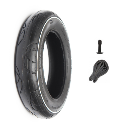 Set Cauciuc + Camera carucior / bicicleta mărimea 12 1/2 x 2 1/4 SA-259 white line