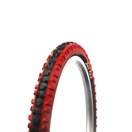 Cauciuc pentru bicicleta 24x2 S-609,rosu-negru