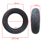 Cauciuc 10x2.50-6.5 TL ROAD, XC8044, RUNFLAT