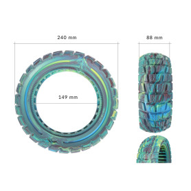 Cauciuc 10x3.50-6.5 (90/65-6.5), multicolor, plin